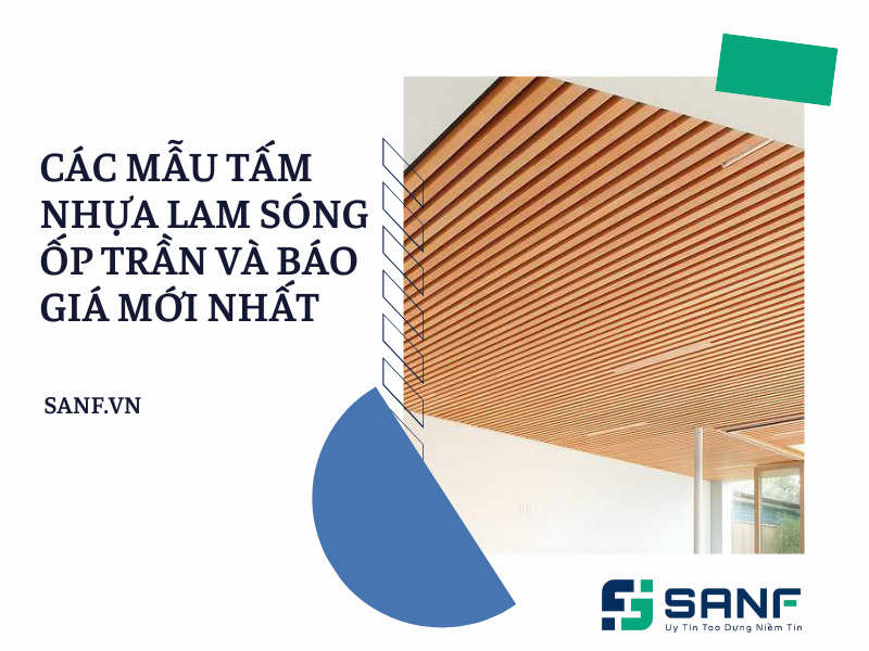 mẫu lam sóng ốp trần