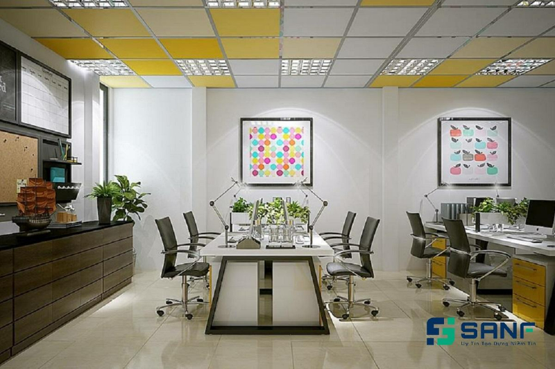 các loại vật liệu dùng trong thiết kế nội thất văn phòng - SanF