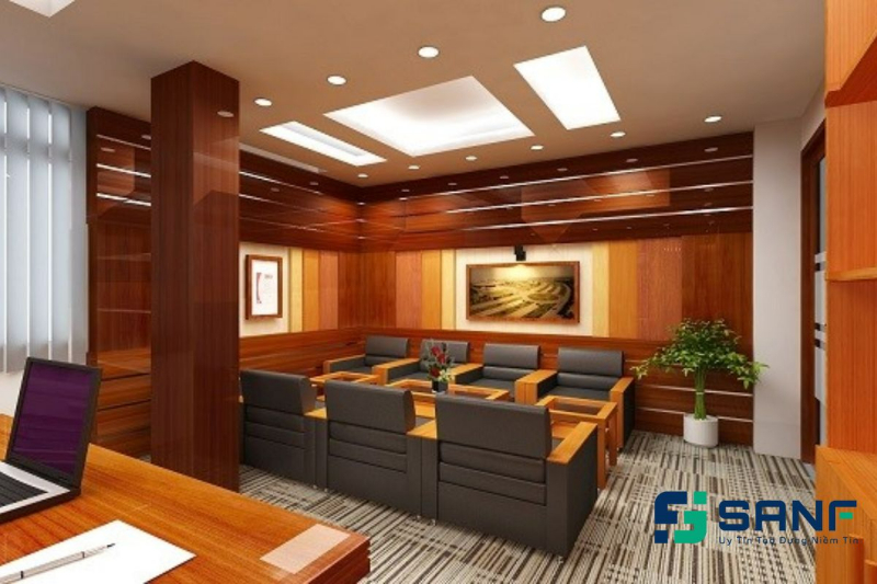 những vật liệu trong thiết kế nội thất văn phòng - SanF