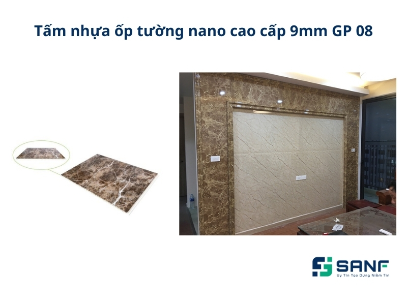 Tấm nhựa ốp tường GP 08 dành cho biệt thự hoặc công ty, văn phòng