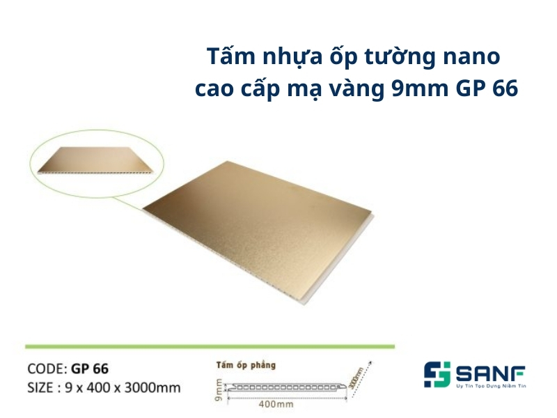 Tấm nhựa ốp tường nano GP 66 thích hợp với biệt thự, nhà hàng, khách sạn 