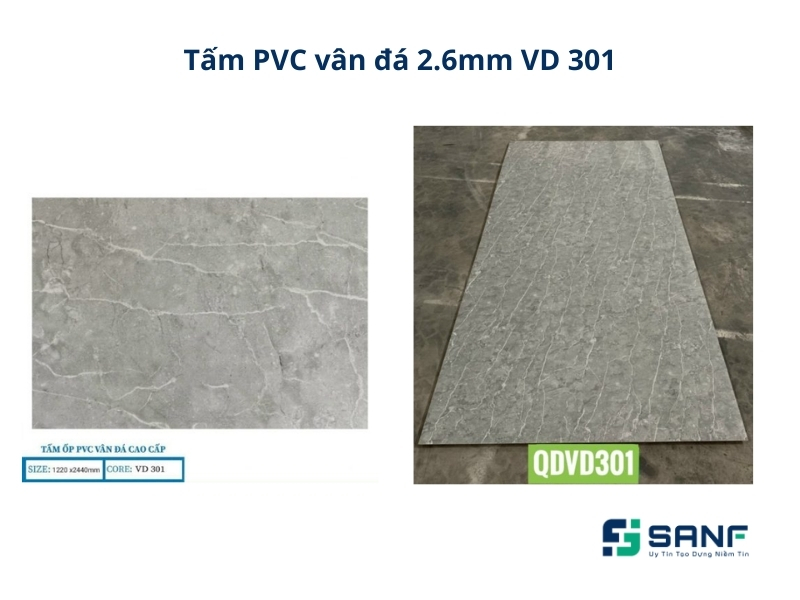 Tấm ốp PVC vân đá màu xám dành cho tường nhà theo phong cách hiện đại